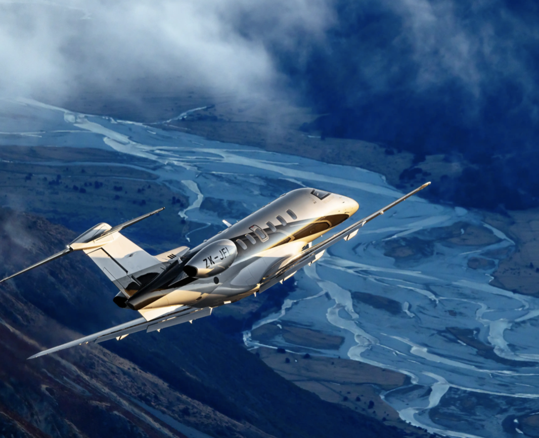 Pilatus PC-24 in flight
